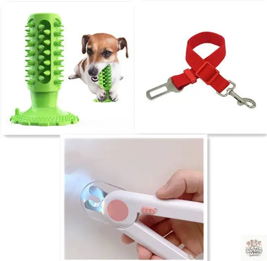 Teeth Cleaning Dog Toothbrush Sucker Molar Stick Dog Bite Toy - Barking Mad