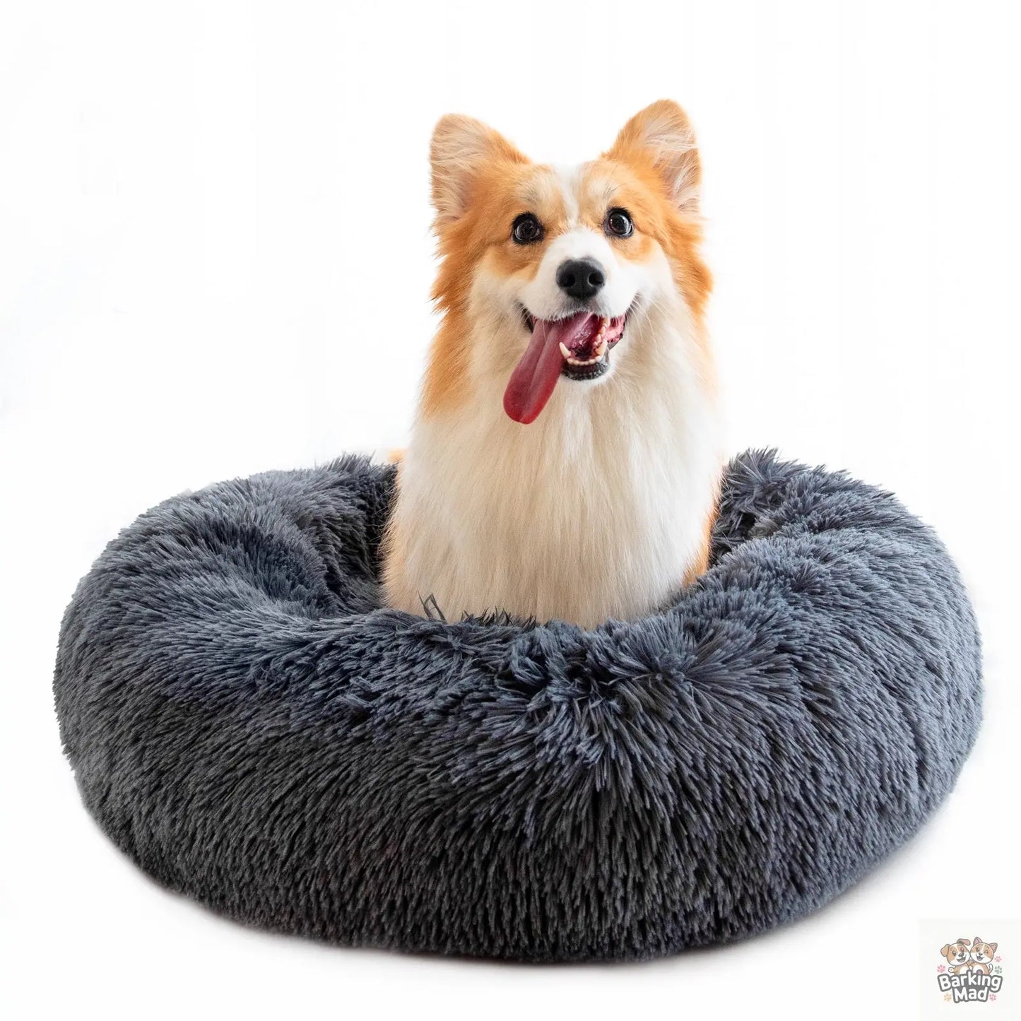 Dog Beds For Small Dogs Round Plush Cat Litter Kennel Pet Nest Mat Puppy Beds Barking Mad