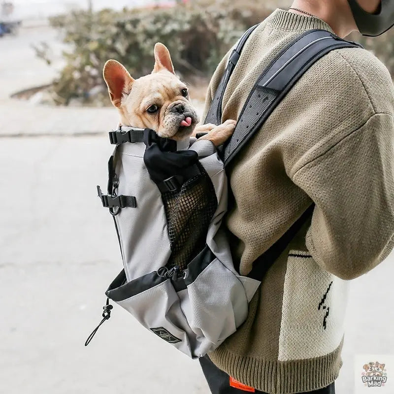 Pet Dog Carrier Bag Carrier For Dogs Backpack Out Double Shoulder Portable Travel Backpack Outdoor Dog Carrier Bag Travel - Barking Mad