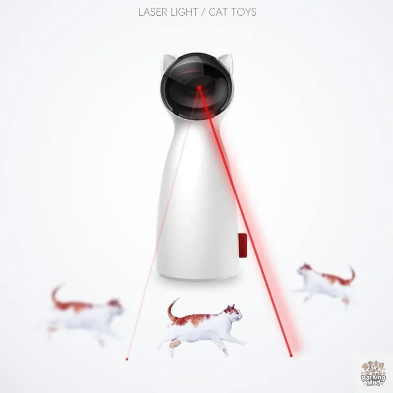 Creative Cat Pet LED Laser Funny Toy Smart Automatic Cat Exercise Training Entertaining Toy - Barking Mad