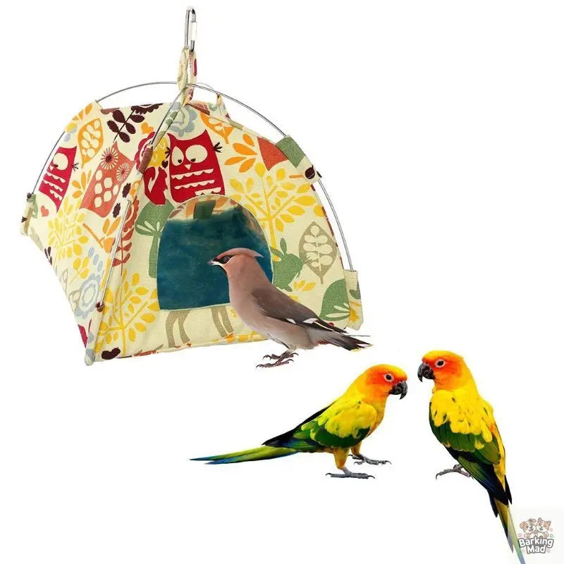 New Hanging Canvas Parrot Tent Bird Cage Pet Universal Bird Tent Hammock Small Pet Nest Barking Mad