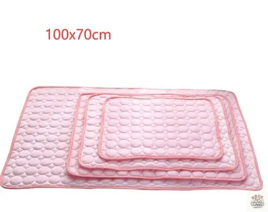 Pet Dog Cat Ice Silk Cold Nest Pad For Cooling In Summer Barking Mad