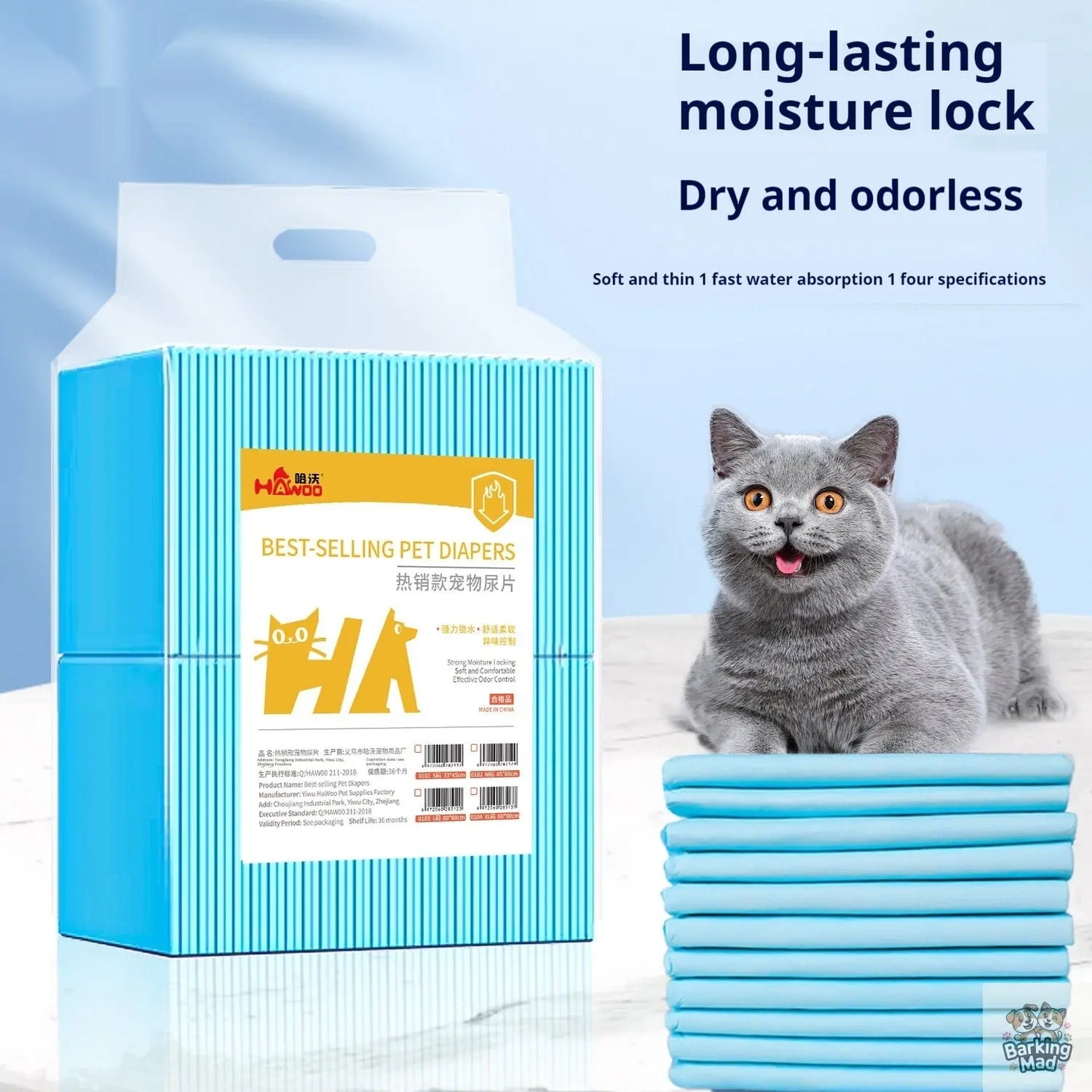 Urinal Pad For Pet Disposable Absorbent Deodorant - Barking Mad