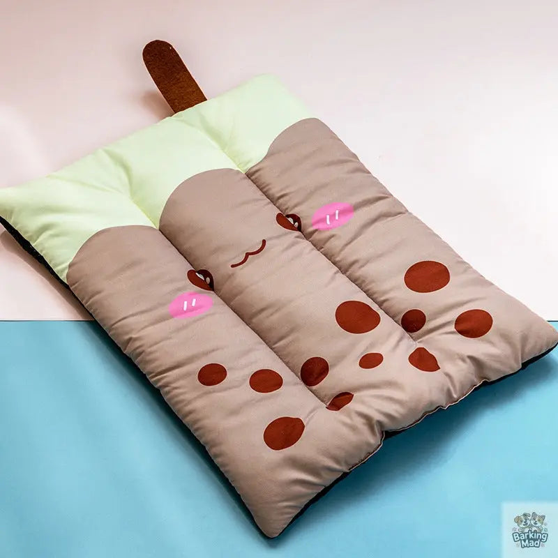 Dog Cooling Mat Pet Beds Cat Rug Ice Silk Pet Self Cooling Pad Blanket Summer Washable Oxford Farbric Cooling Down Summer Fruit Barking Mad