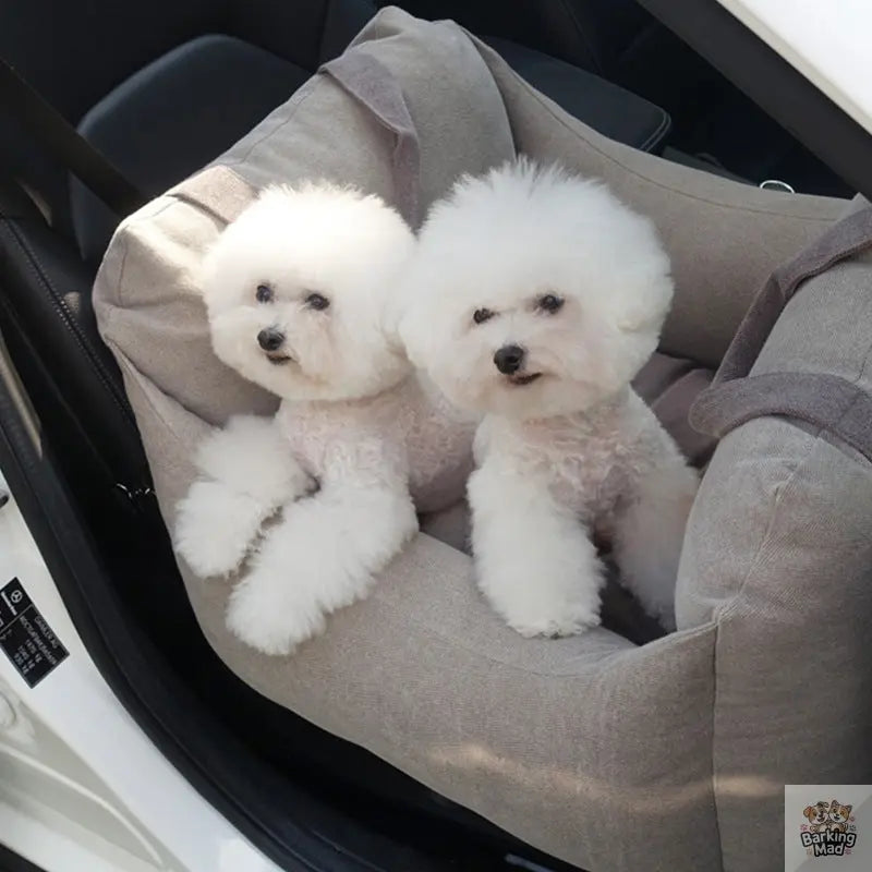 Pet Dog Car Carrier Seat Waterproof Basket Portable Car Seat Safety Travelling Mesh Hanging Bags Breathable Beds & Sofas - Barking Mad