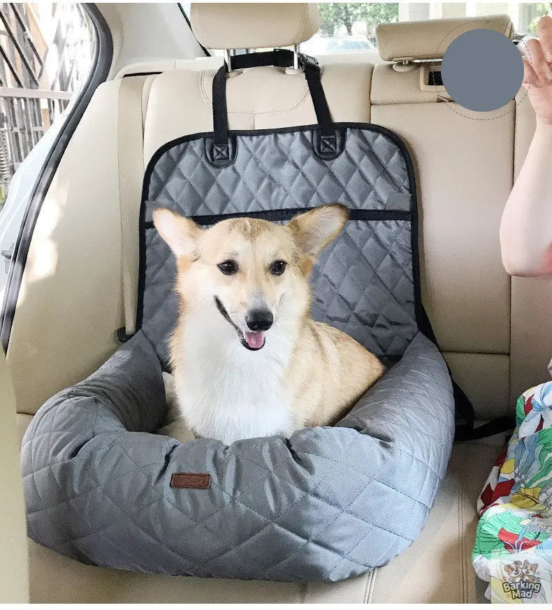 2 In 1 Pet Dog Carrier Folding Car Seat Pad Thickened Multi-purpose Pet Bed Dog Car Mattress Pets Supplies - Barking Mad
