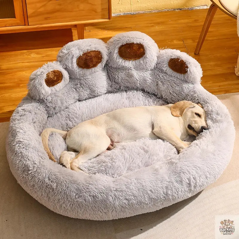 Kennel Warm Medium Large Dog Corgi Golden Retriever Bed Fleece-lined Sofa Mattress Barking Mad