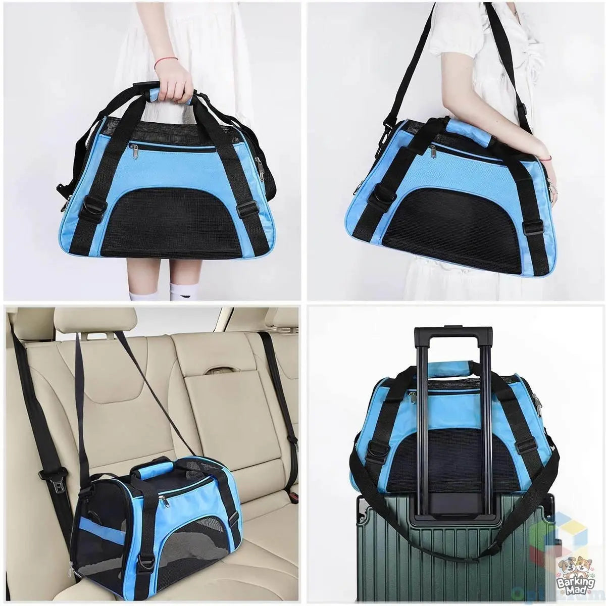 Transport bag pet cat bag dog box transport box carrying box dogs cat Barking Mad
