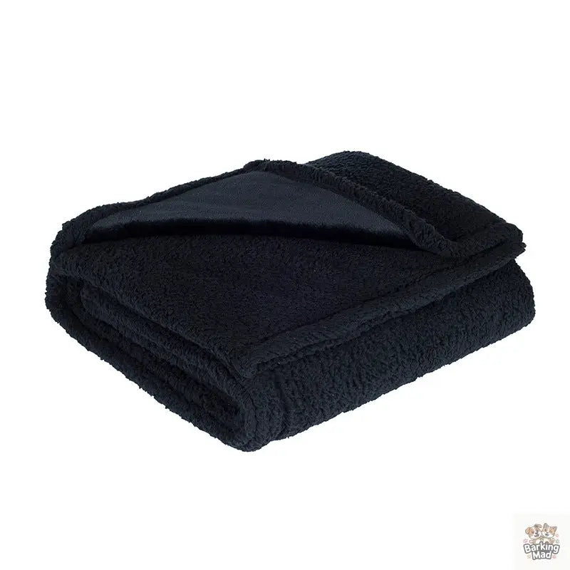 Flannel Cotton Wool Sherpa Thick Pet Blanket Dog Kennel Barking Mad