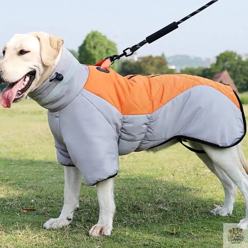 New Winter Dog Coat Waterproof Pet Clothes For Medum Large Dogs Warm Thicken Dog Vest Custome Labrador Jacket Barking Mad