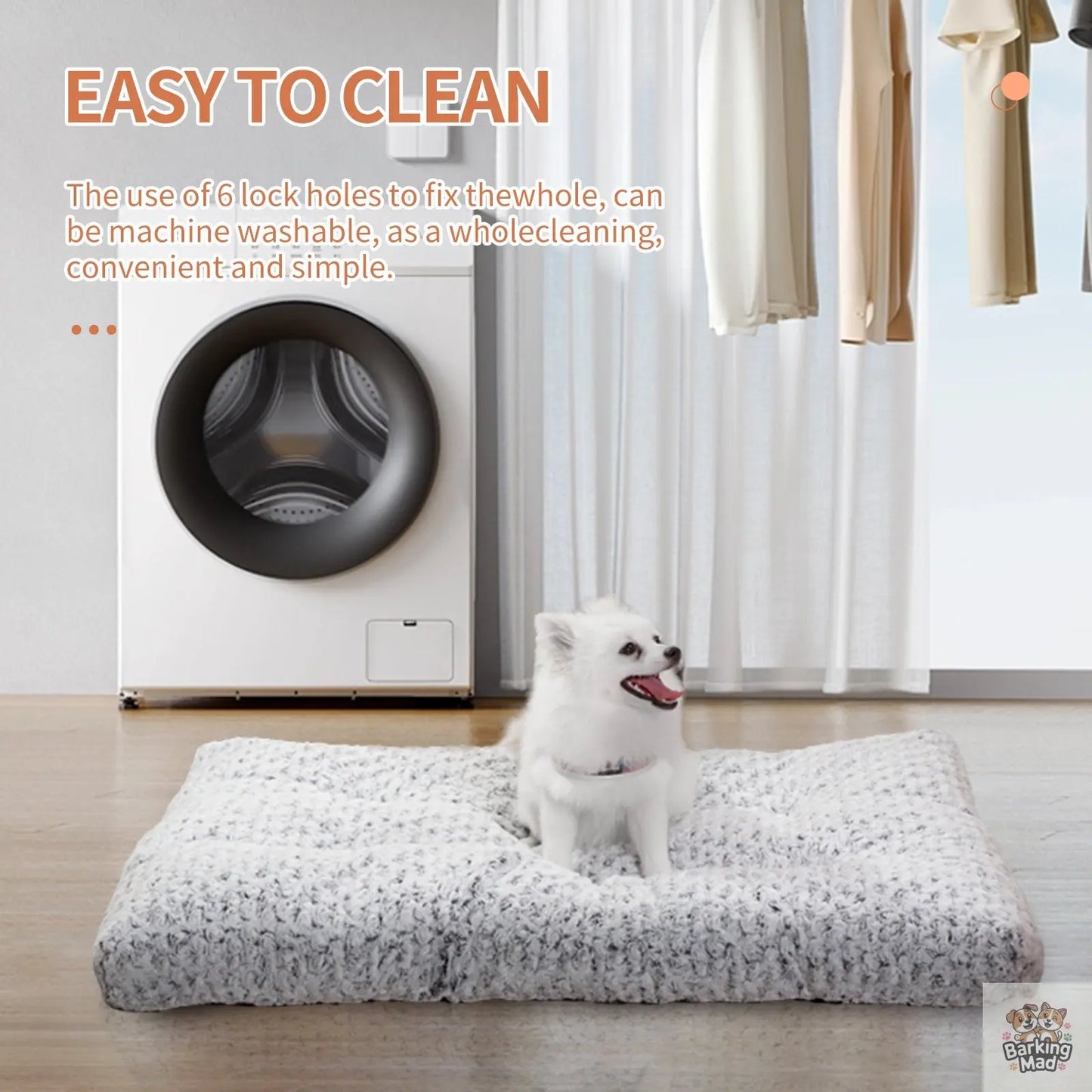 Dog Beds Thickened Rose Velvet Pet Kennel Bed Mat More Cotton Soft Fluffy Washable Dog Bed Barking Mad