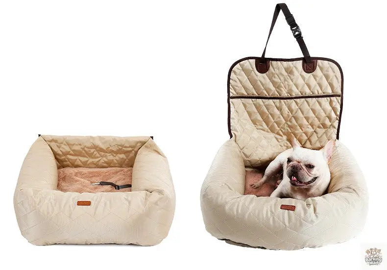 2 In 1 Pet Dog Carrier Folding Car Seat Pad Thickened Multi-purpose Pet Bed Dog Car Mattress Pets Supplies - Barking Mad