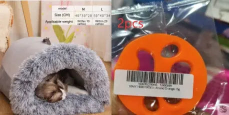 New Splice Portable Pet Nest Portable Autumn And Winter Warm Dog Nest Moisture-proof Long Fur Cat Nest Cross Border Pet Nest Barking Mad
