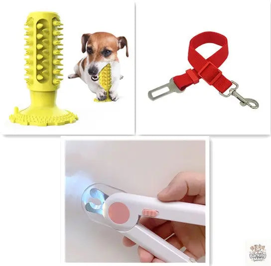Teeth Cleaning Dog Toothbrush Sucker Molar Stick Dog Bite Toy - Barking Mad