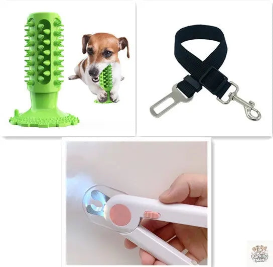 Teeth Cleaning Dog Toothbrush Sucker Molar Stick Dog Bite Toy - Barking Mad