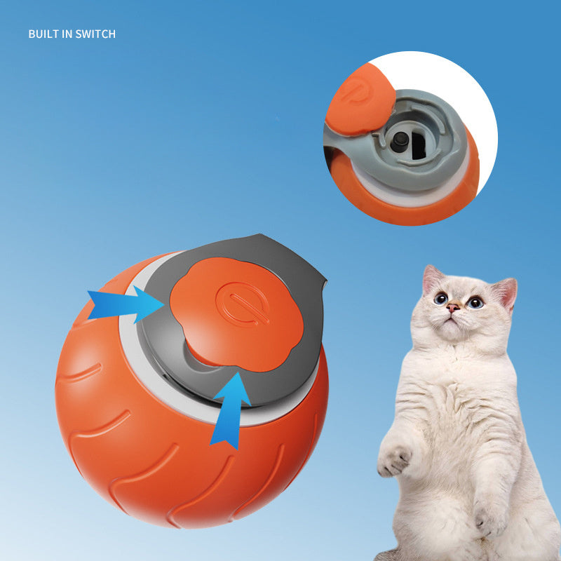 Speedy Tail Cat Toy,Interactive Cat Toy For Indoor Cats,Cat Ball Toy,Interactive Cat Toy Ball,Two Speed Adjustment,USB Rechargeable Barking Mad