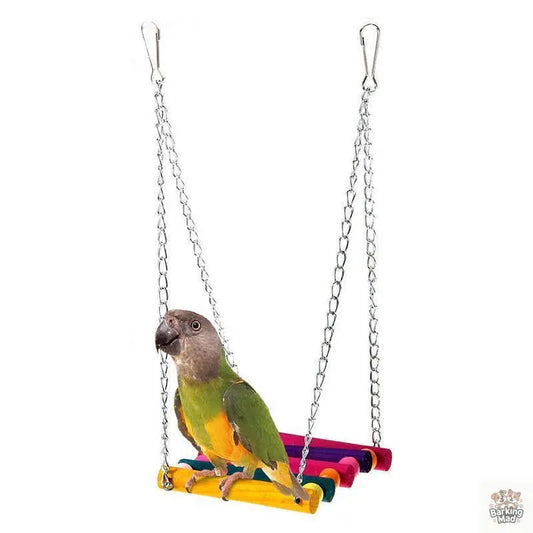 Colorful suspension bridge swing stand bar stand peony Barking Mad