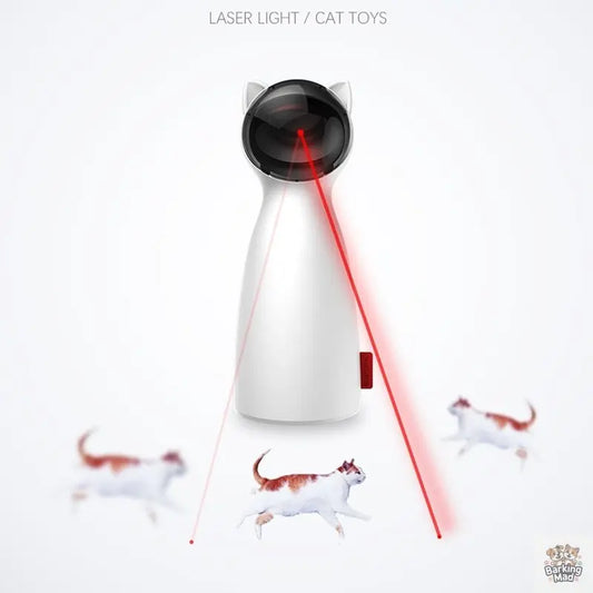 Creative Cat Pet LED Laser Funny Toy Smart Automatic Cat Exercise Training Entertaining Toy - Barking Mad