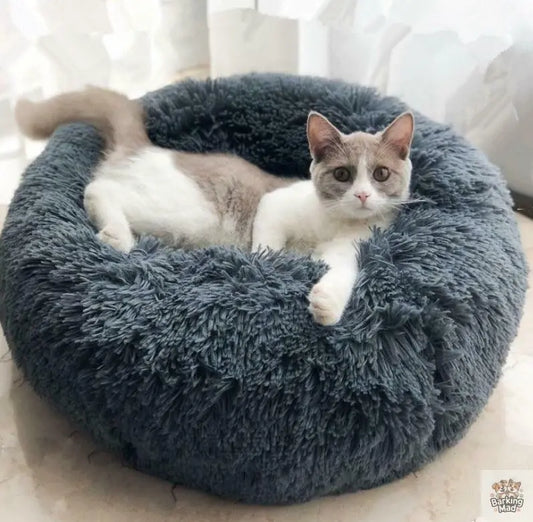 Dog Beds For Small Dogs Round Plush Cat Litter Kennel Pet Nest Mat Puppy Beds Barking Mad