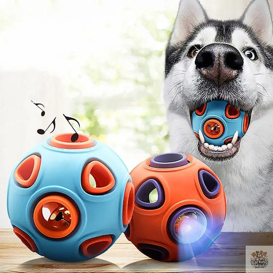 Luminous Sounding Dog Toy Ball - Barking Mad