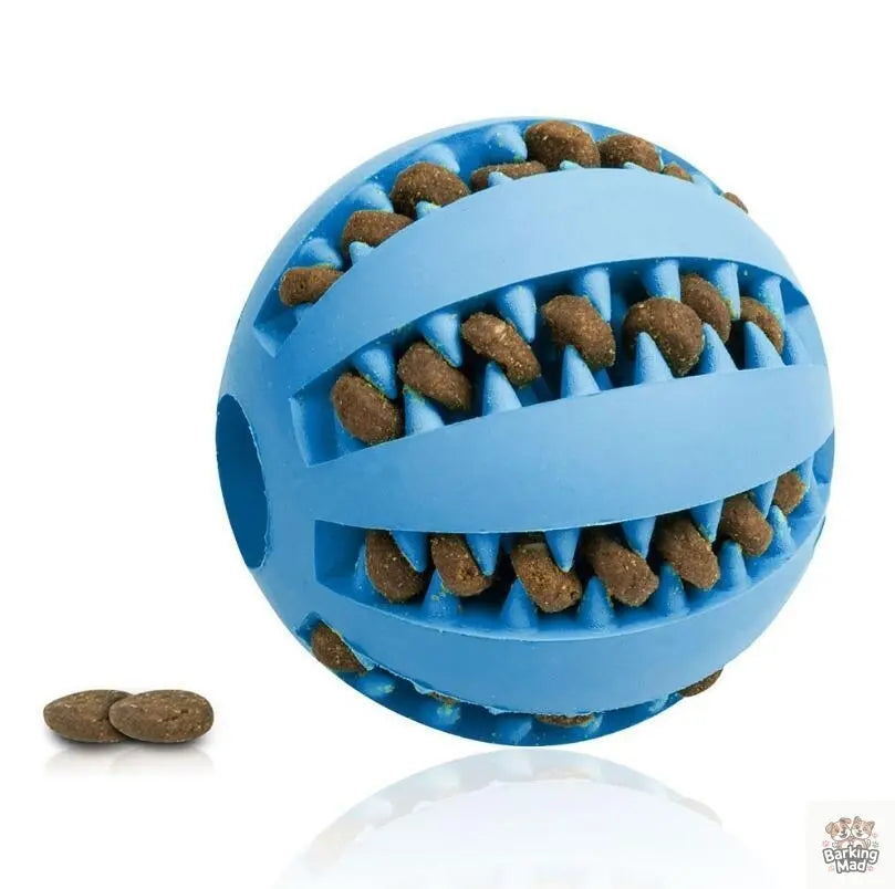 Pet Slow Feeder Dog Toy Cute Funny Rubber Dog Ball Toy - Barking Mad