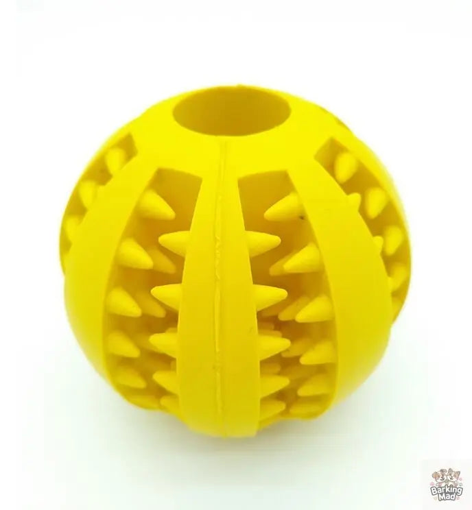 Pet Slow Feeder Dog Toy Cute Funny Rubber Dog Ball Toy - Barking Mad