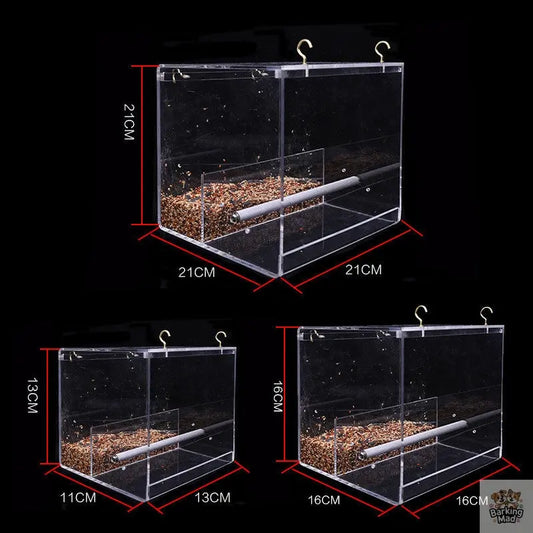 Acrylic bird feeder Barking Mad