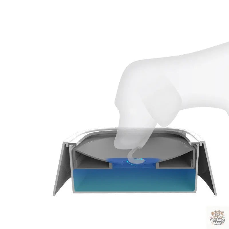 1.5L Cat Dog Water Bowl Carried Floating Bowl Anti-Overflow Slow Water Feeder Dispenser Pet Fountain ABS&PP Dog Supplies - Barking Mad