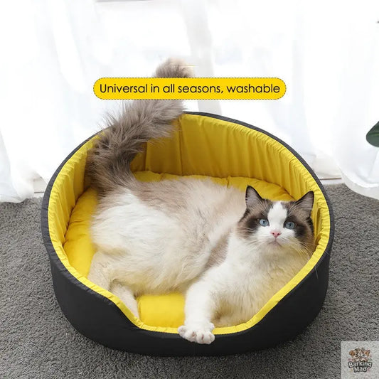 New winter pet kennel Universal washable dog kennel for all seasons Winter warm and deep sleep cat kennel for cats Barking Mad