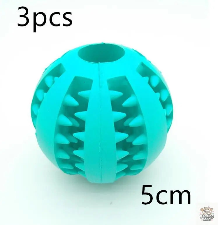 Pet Slow Feeder Dog Toy Cute Funny Rubber Dog Ball Toy - Barking Mad