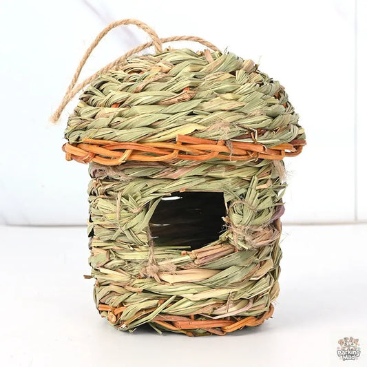 Creative Straw Birds Nest Handicraft Hand-Woven Straw Bird Cage Barking Mad