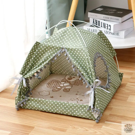 Cat Tent Cat Cat House Enclosed Pet Bed Barking Mad