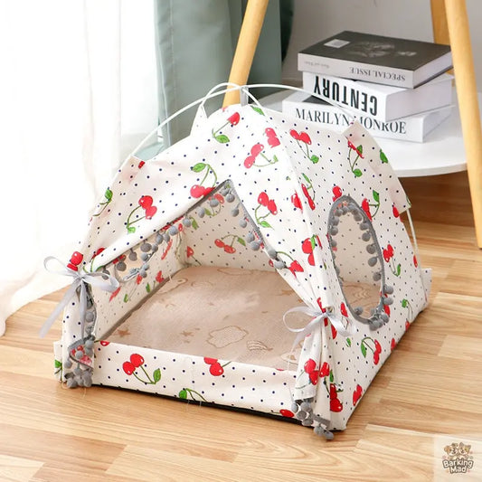 Cat Tent Cat Cat House Enclosed Pet Bed Barking Mad