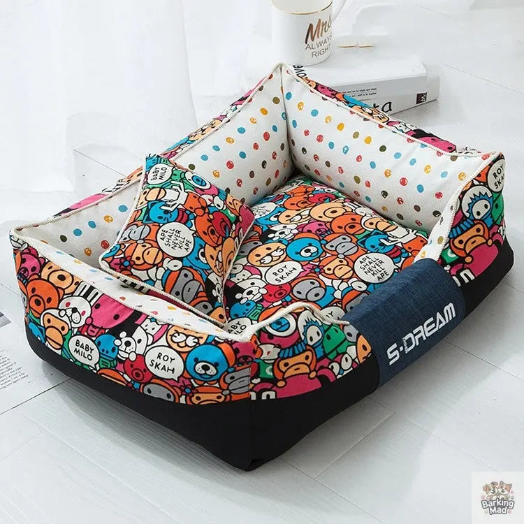 New House Dogs Product Bed Accessories Pets Cats Mat Barking Mad