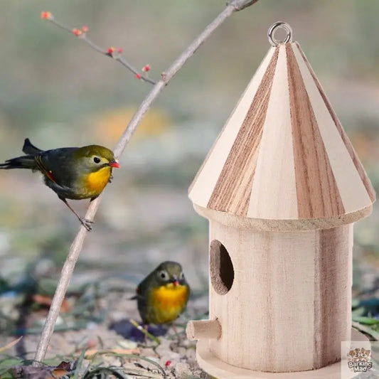 Wooden outdoor bird nest Barking Mad
