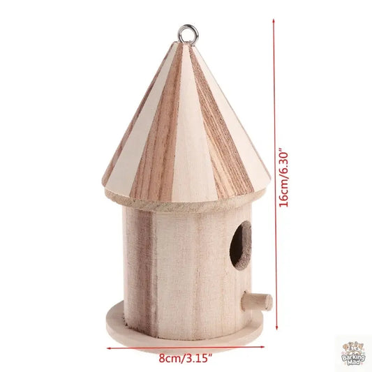 Wooden outdoor bird nest Barking Mad