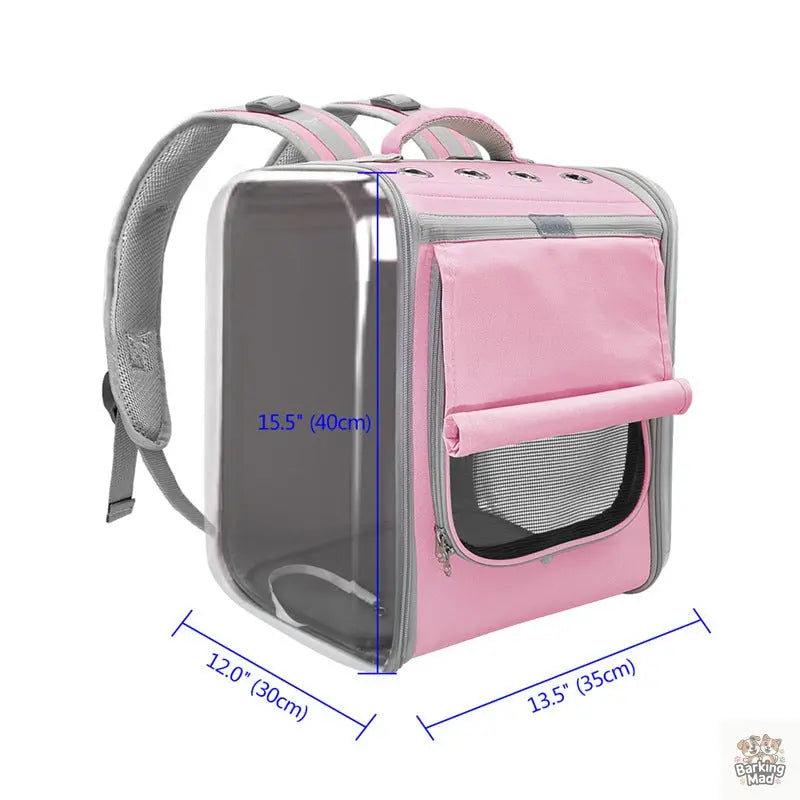 Pet Cat Carrier Backpack Breathable Cat Travel Outdoor Shoulder Bag For Small Dogs Cats Portable Packaging Carrying Pet Supplies - Barking Mad