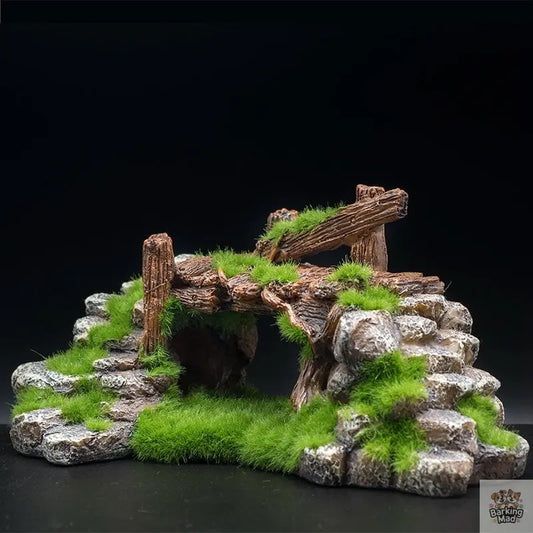 Flocking resin aquarium landscape stone decoration Barking Mad