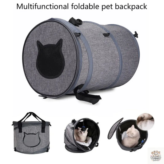 Fodable Pet Dog Cat Carrier Bag Outdoor Travel Cat Tunnel Toys Portable Puppy Carriers Cat Litter Sleeping Bed Nest - Barking Mad