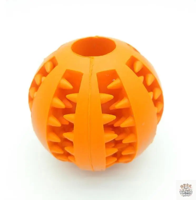 Pet Slow Feeder Dog Toy Cute Funny Rubber Dog Ball Toy - Barking Mad