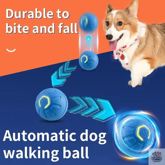 Smart Dog Toy Ball Electronic Interactive Pet Toy Moving Ball USB Automatic Moving Bouncing For Puppy Birthday Gift Cat Product - Barking Mad