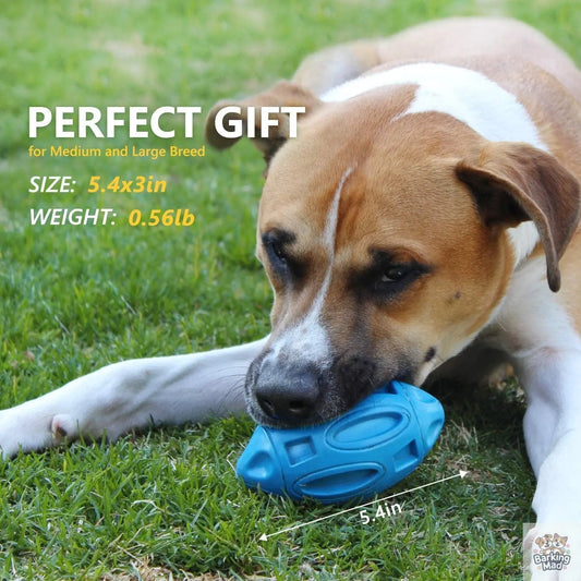 Pet Supplies Dog Toys Rubber Sounding Rugby Wear-Resistant Bite-Resistant Sounding Dog Ball - Barking Mad