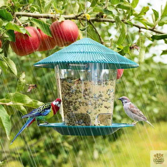 Outdoor Garden Hanging Metal Bird Feeder Barking Mad