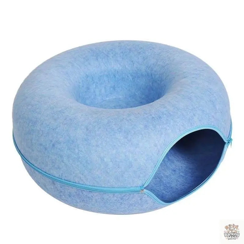 Four Seasons Available Cat Round Felt Pet Nest - Barking Mad