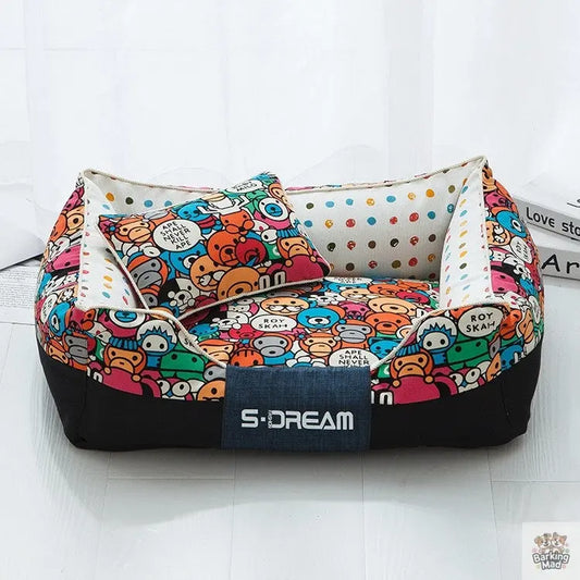 New House Dogs Product Bed Accessories Pets Cats Mat Barking Mad
