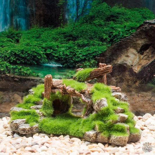 Flocking resin aquarium landscape stone decoration Barking Mad