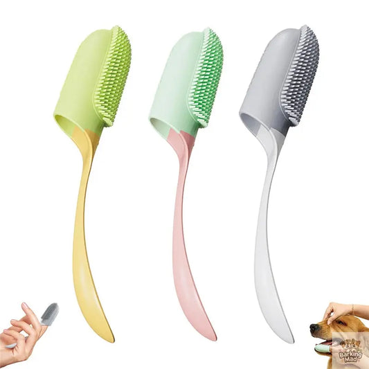 Dog Tooth Cleaning Brush Care Finger Wrap Cat Dog Oral Cleaning Toothbrush Tool Silicone Dog Cat Finger Toothbrush Supplies Pet Products Barking Mad