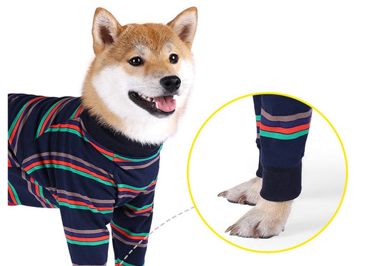 Fully Enclosed High Elastic Four-legged Dog Pajamas Barking Mad