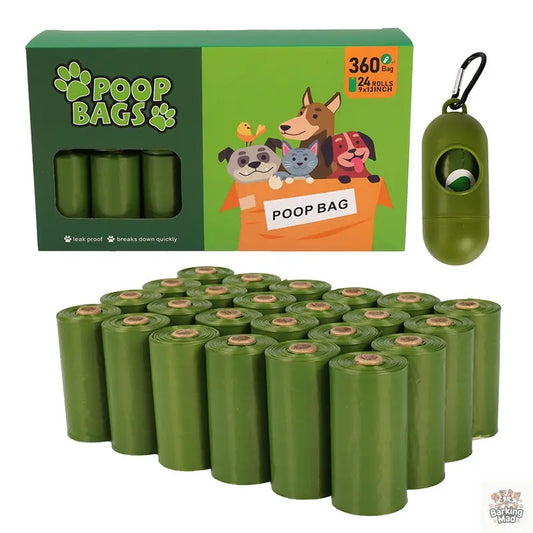 Poop Bags For Dog Waste Bags Extra Thick Strong Leak Proof Dog Waste Bags - Barking Mad