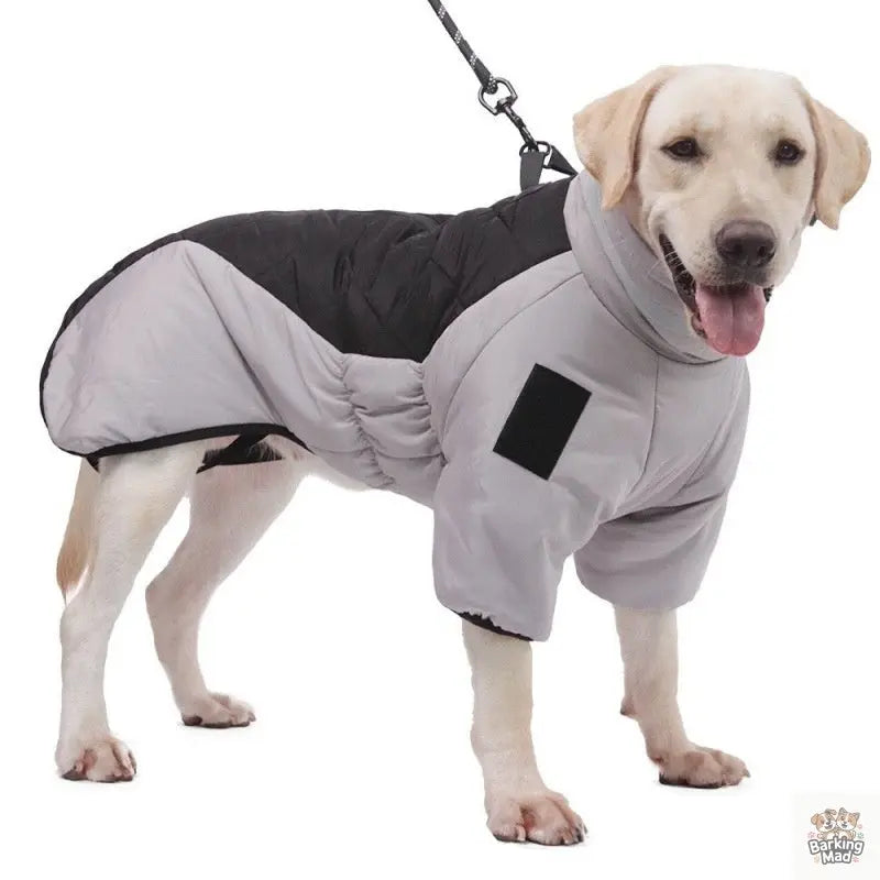 New Winter Dog Coat Waterproof Pet Clothes For Medum Large Dogs Warm Thicken Dog Vest Custome Labrador Jacket Barking Mad